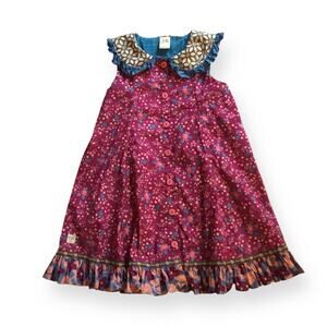 Wildflowers floral collared A-line dress